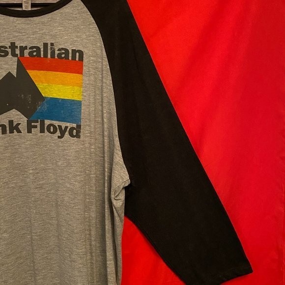 Australia Pink Floyd Gray with 3/4 Sleeves Black - Picture 4 of 5
